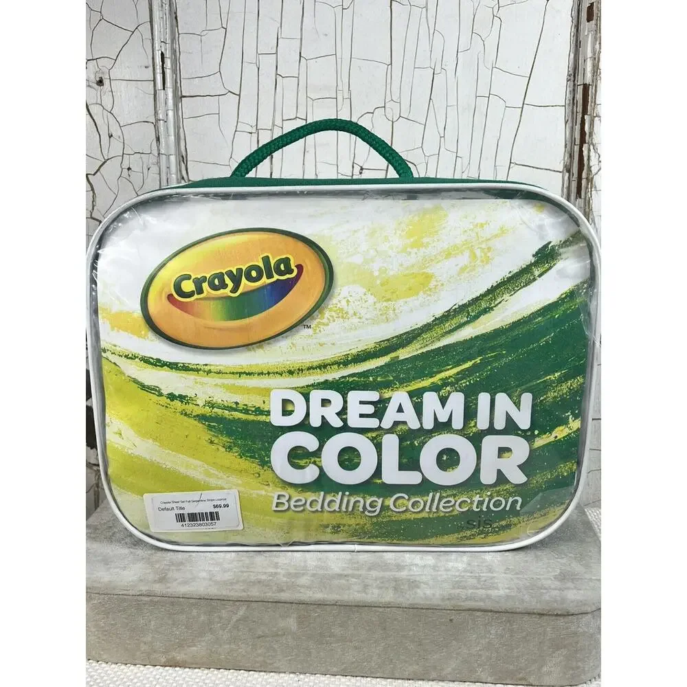 Crayola Dream In Color Full Sheet Set Serpentine Stripe Licorice Black White NEW